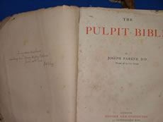 Warry family bible Bible belonging to the Warry family