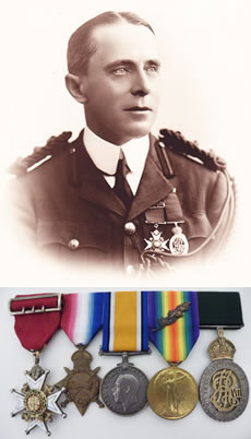 Richard Courtney and medals