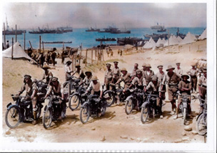 Dispatch riders at Cape Helles