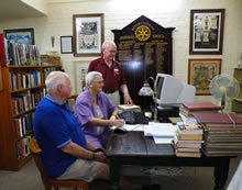 Museum library at work