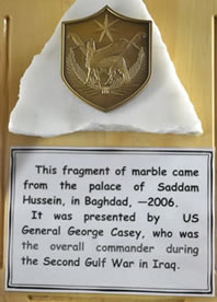 Fragment of marble from Baghdad Fragment of marble