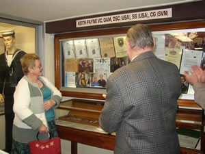 Unveiling the Keith Payne VC exhibit