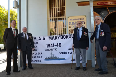 H.M.A.S. Maryborough Marching Banner Presentation of the H.M.A.S. Maryborough Marching Banner
