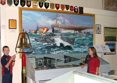 Display of H.M.A.S. Maryborough Museum display of H.M.A.S. Maryborough
